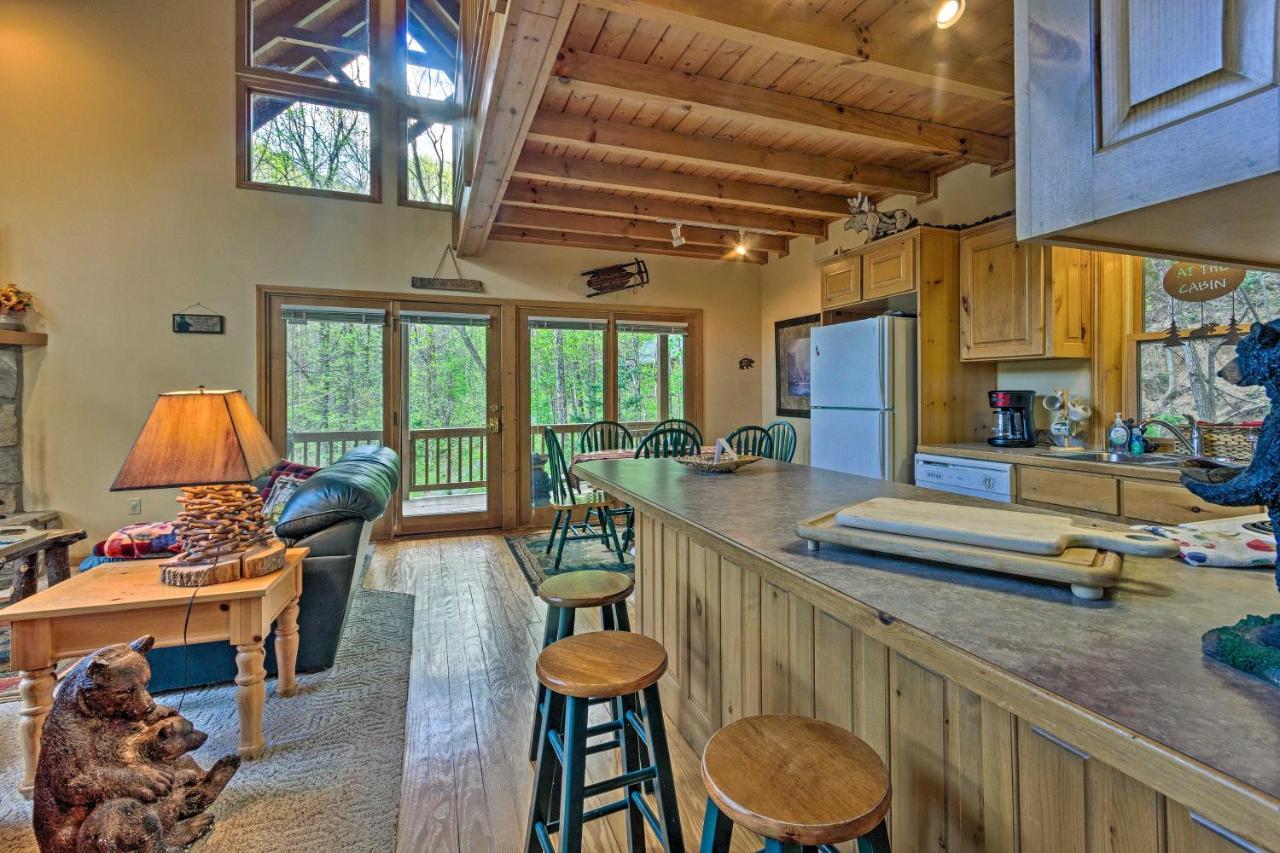 Spacious Maggie Valley Cabin With Hot Tub And Mtn View エクステリア 写真